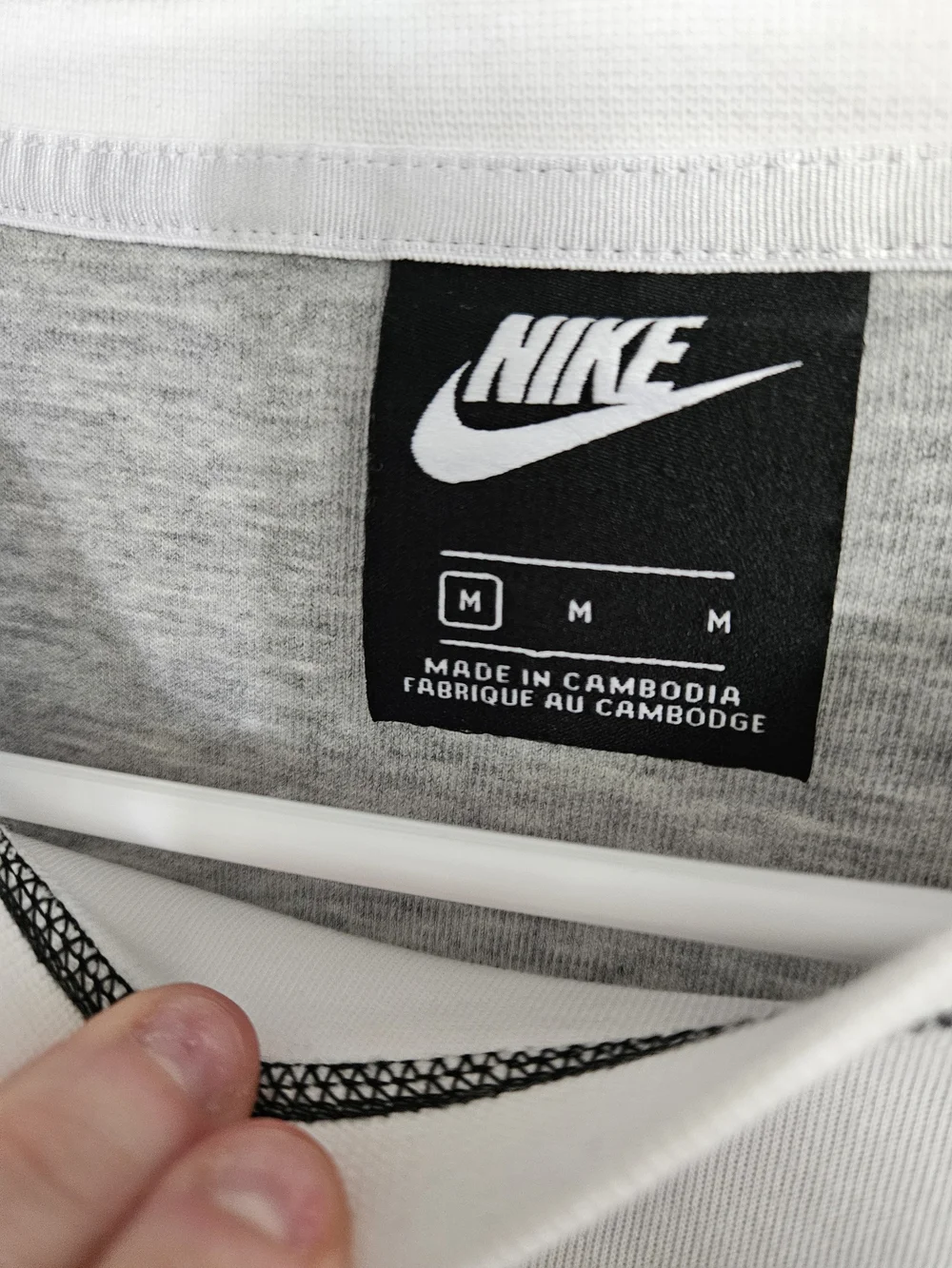 Nike Women's Black/White/Grey Colorblock Crew Sweatshirt